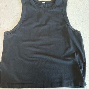 LULULEMON-Black Sleeveless Tank Top